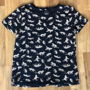 J Crew leopard/cheetah “broken-in” tee
